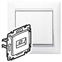 Информационная розетка серии Valena  RJ45 FTP 1вых.кат.6,белый Информационная розетка серии Valena  RJ45 FTP 1вых.кат.6,белый
